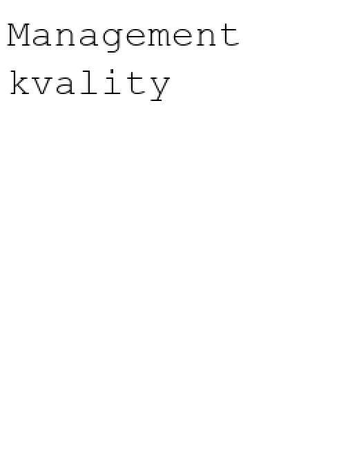 Management kvality